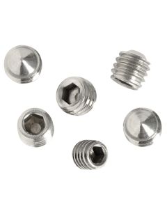 Selection of stainless steel nuts.